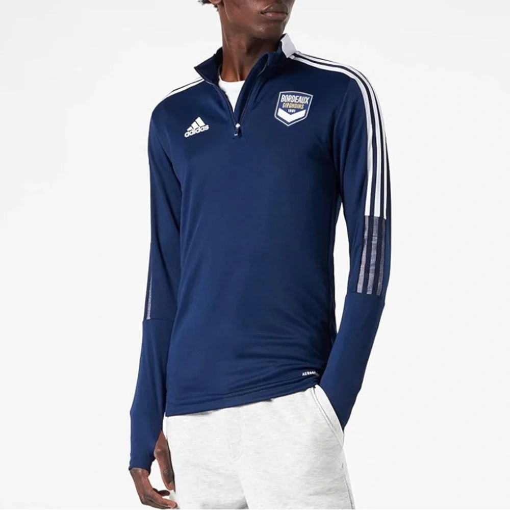 adidas FC Girondins Bordeaux 1/4 Zip Training Top⚽️ ~ M (11/12)